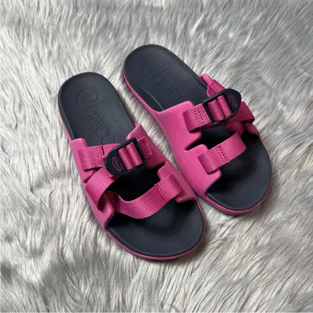 Girls Chaco Pink Slide Sandals Size 3